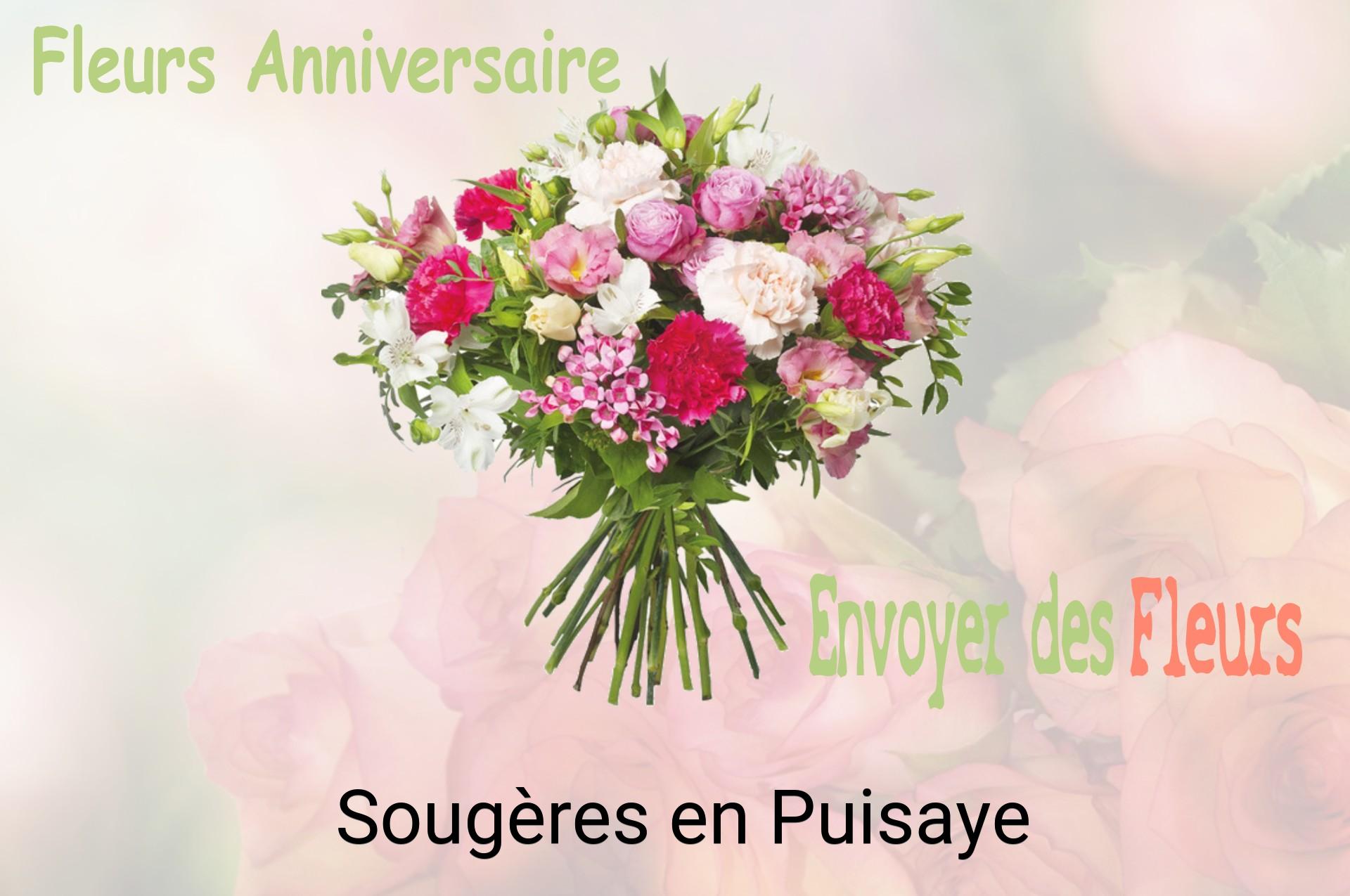 Bouquet de fleurs d’anniversaire livré à Sougères-en-Puisaye